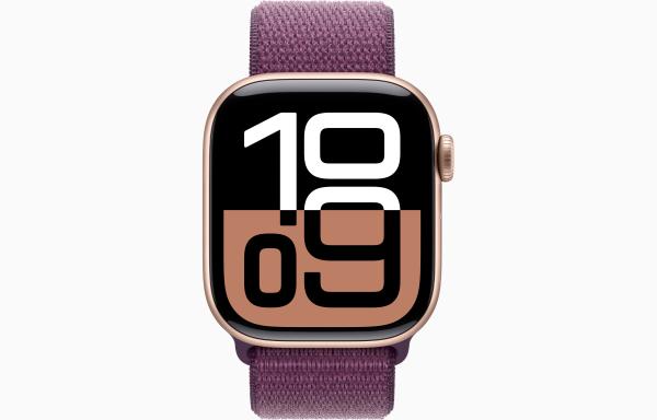 Apple Watch S10 Cell/ 46mm/ Rose Gold/ Šport Band/ Plum 