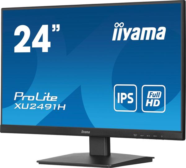iiyama ProLite/ XU2491H-B1/ 23, 8"/ IPS/ FHD/ 100Hz/ 0, 5ms/ Black/ 3R 