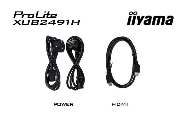 iiyama ProLite/ XUB2491H-B1/ 23, 8"/ IPS/ FHD/ 100Hz/ 0, 5ms/ Black/ 3R 