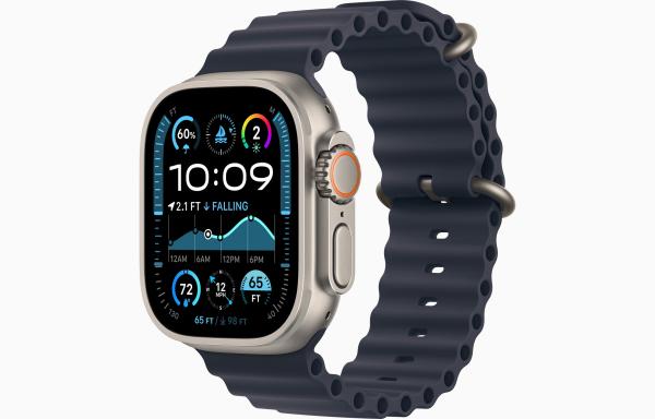 Apple Watch Ultra 2/ 49mm/ Natural/ Šport Band/ Navy Ocean