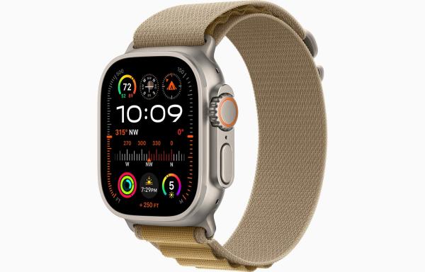 Apple Watch Ultra 2/ 49mm/ Natural/ Šport Band/ Tan Alpine/ Medium