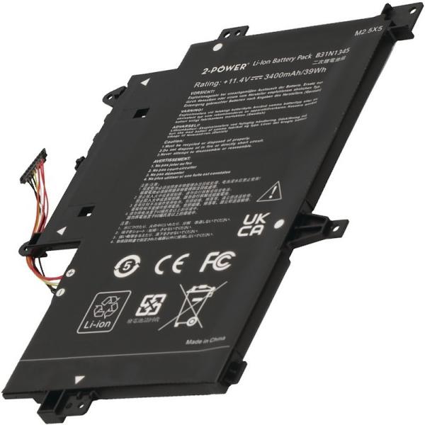 2-POWER Batéria 11, 4V 3400mAh pre ASUS TP500LA, TP500LAB, TP500LAG, TP500LB