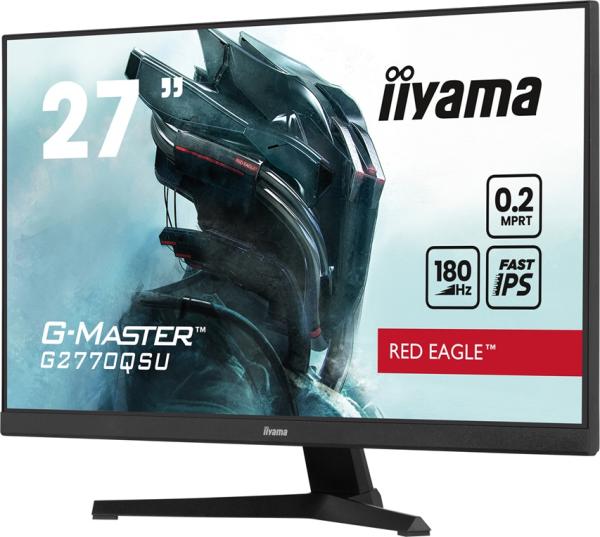 iiyama G-Master/ G2770QSU-B6/ 27"/ IPS/ QHD/ 180Hz/ 0, 2ms/ Black/ 3R 