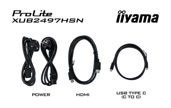 iiyama ProLite/ XUB2497HSN-B2/ 23, 8"/ IPS/ FHD/ 100Hz/ 1ms/ Black/ 3R 