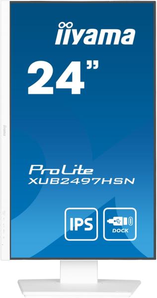 iiyama ProLite/ XUB2497HSN-W2/ 23, 8"/ IPS/ FHD/ 100Hz/ 1ms/ White/ 3R 