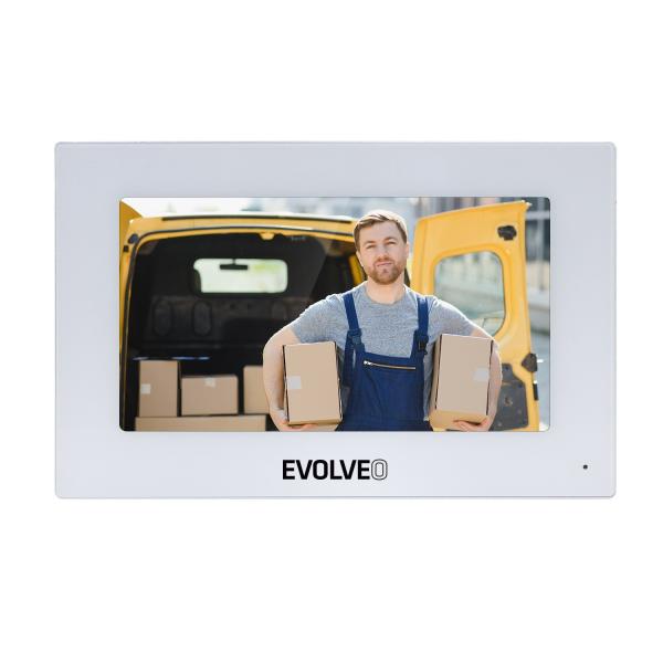 EVOLVEO DoorPhone AP1 AP2 - rozširujúci monitor pre dvojdrôtové systémy videotelefónov, biely