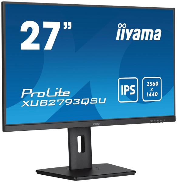 iiyama ProLite/ XUB2793QSU-B7/ 27"/ IPS/ QHD/ 100Hz/ 1ms/ Black/ 3R 