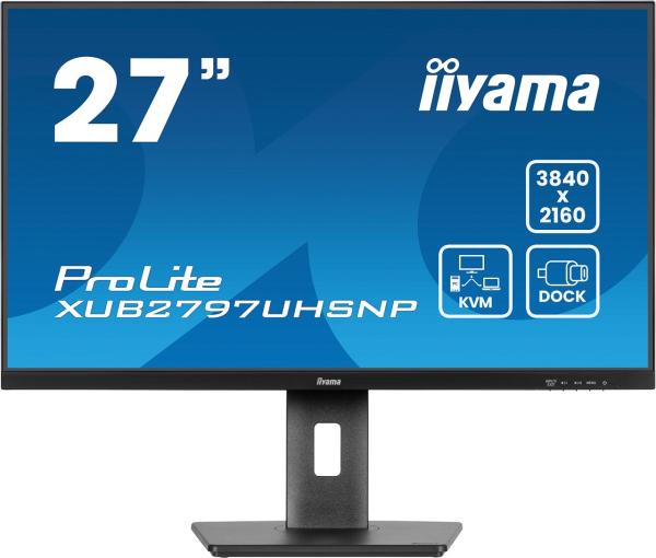 27" iiyama XUB2797UHSNP-B1: IPS, 4K, KVM, USB-C