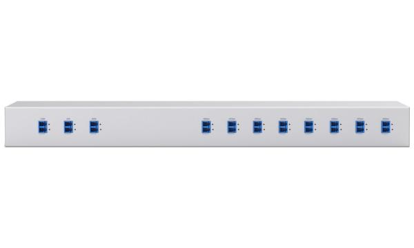 Ubiquiti - UniFi Rack-mountable 8-channel 1450 to 1590 nm CWDM mux demux designed to increase capacity of existing fiber 