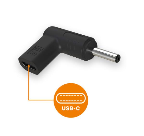 Aligator USB-C napájacia redukcia 4, 0 x 1, 35 mm pre notebooky Asus 