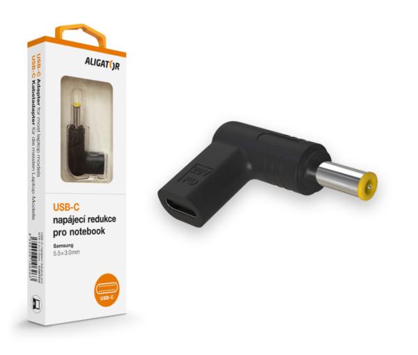 Aligator USB-C napájacia redukcia 5, 5x3, 0 mm pre notebooky Samsung