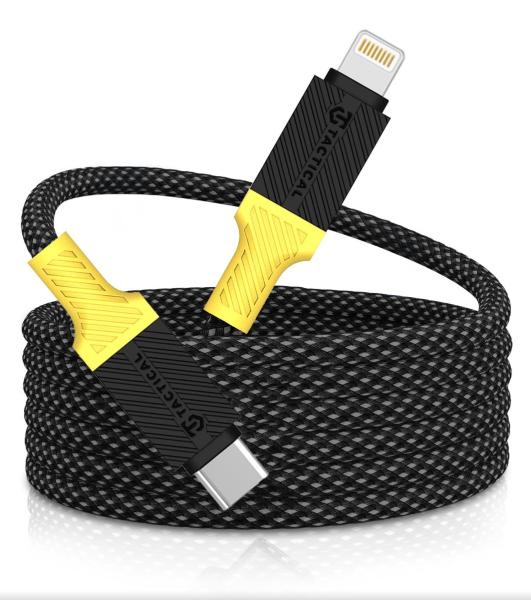 Tactical MagRope USB-C/ Lightning 1m Black/ Yellow