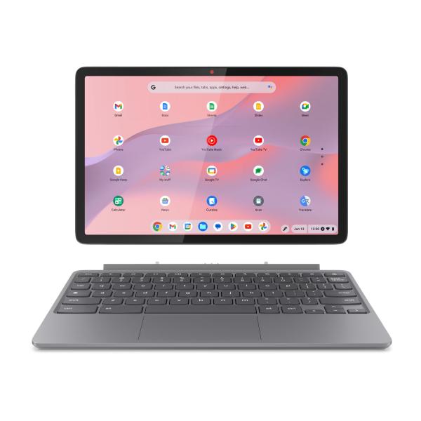 Lenovo Chromebook Duet/ 11M889/ Kompanio 838/ 10, 95"/ WUXGA/ T/ 4GB/ 64GB eMMC/ Mali G57/ Chrome/ Gray/ 2R