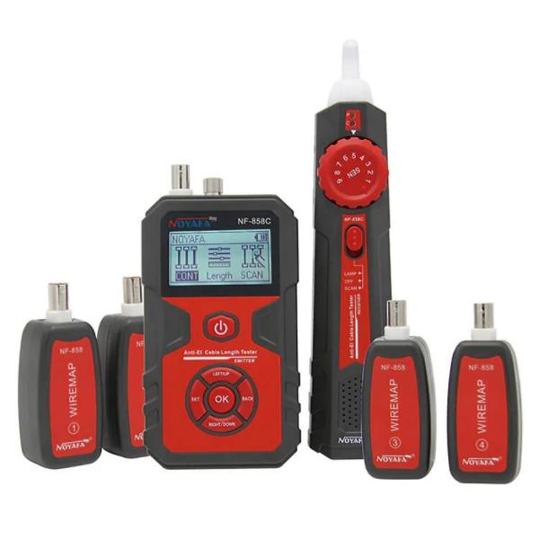 W-Star Tester káblov WSNF858C, RJ45, VFL, RJ11, BNC, POE, hľadačka, diagnostika, Li-Ion