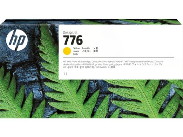 HP 776 1-litr Yellow Ink Cartridge