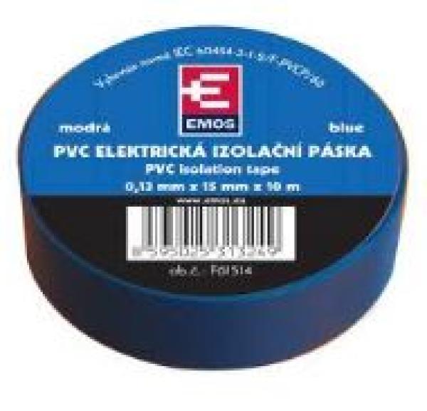 Emos Izolační páska PVC 15/ 10 modrá