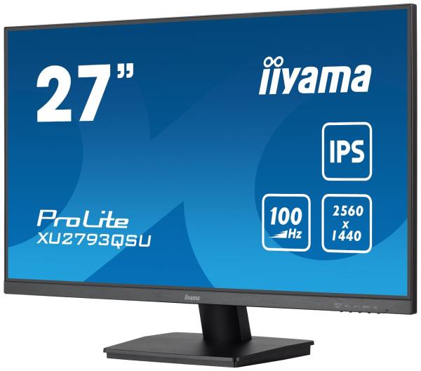 27" iiyama XU2793QSU-B7: IPS, QHD, HDMI, DP, Repro 