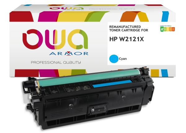OWA Armor toner kompatibilný s HP W2121X, 10000st, modrá/ cyan