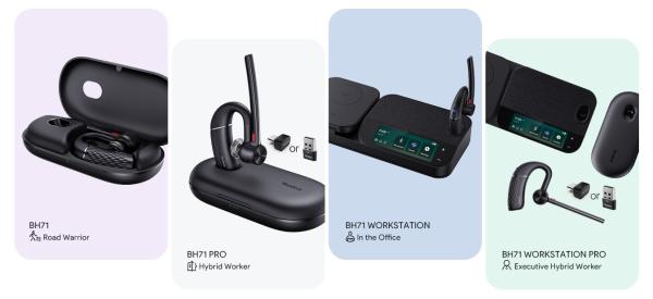 Yealink BH71 Workstation Pro, Bluetooth slúchadlá 