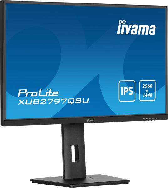 27" iiyama XUB2797QSU-B2: IPS, QHD, HDMI, DP, HAS, repro 