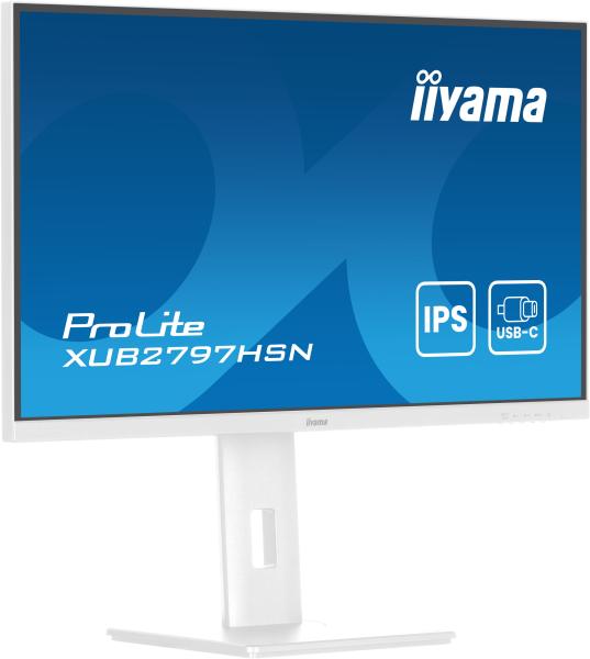 27" iiyama XUB2797HSN-W2: IPS, FHD, USB-C, RJ45, HAS 