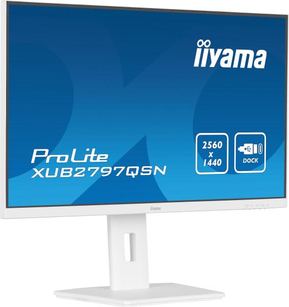 27" iiyama XUB2797QSN-W2: IPS, QHD, USB-C, RJ45, HAS 