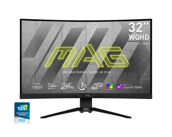 MSI MAG/ 325CQRXF/ 31, 5"/ VA/ QHD/ 240Hz/ 1ms/ Black/ 2R