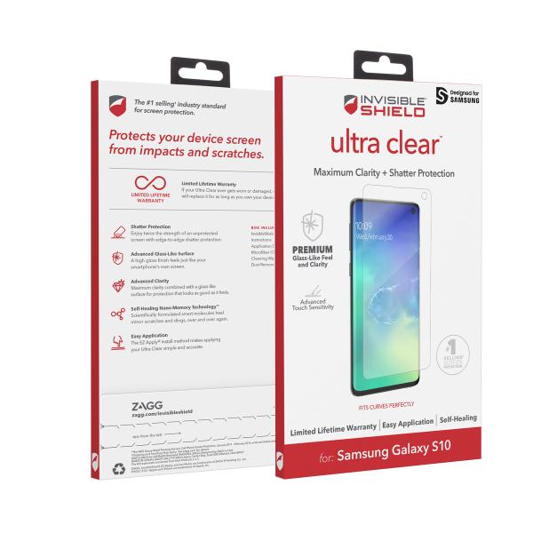 ZAGG InvisibleShield UltraClear Samsung Galaxy S10 