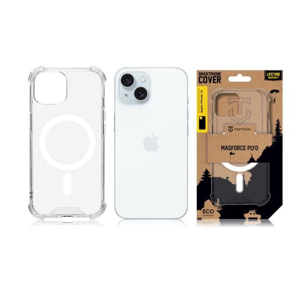 Tactical MagForce Plyo Kryt iPhone 15 Transparent 