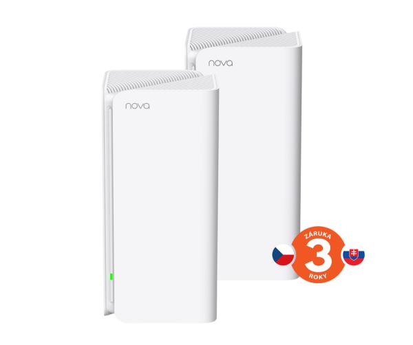 Tenda Nova MX15 Pro (2-pack) WiFi 6 AX5400 Mesh Gigabit systém, 6x GLAN/ GWAN, WPA3, VPN, CZ app 
