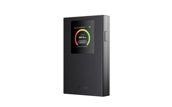 Tenda 4G185v4 4G LTE Mobile AX300 Wi-Fi batérie modem router, LCD, WPA 3, USB-C 
