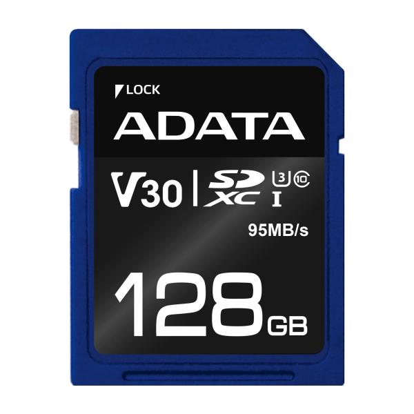 ADATA V30S/ SDXC/ 128GB/ 95MBps/ UHS-I U3 / Class 10