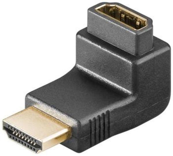 PremiumCord Adapter HDMI M/ F, pravý uhol - opačný