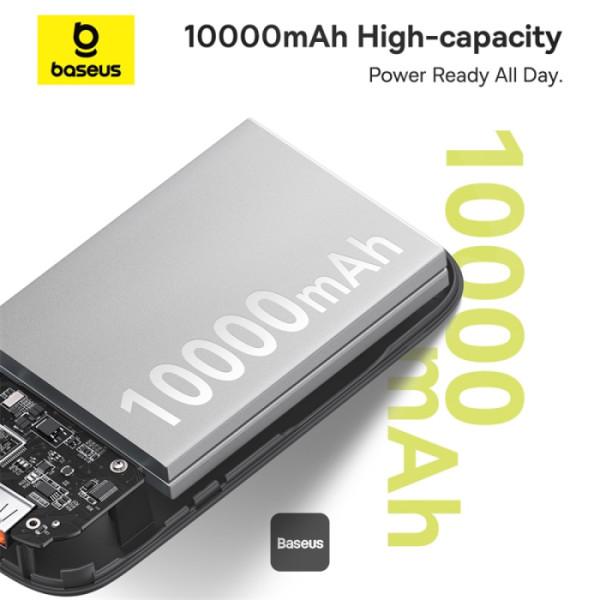 Baseus power banka Qpow 10000mAh 30W biela s USB-C káblom 