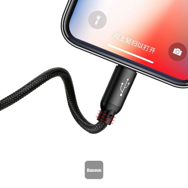 Baseus dátový kábel 3v1 microUSB+Lightning+USB-C 1, 2m 3, 5A 