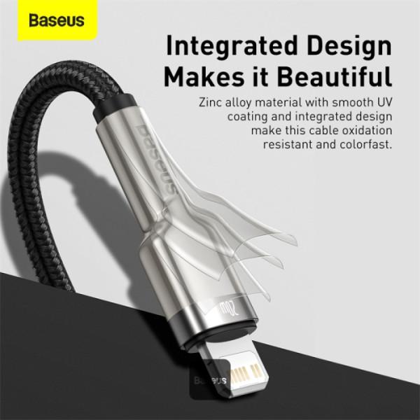 Baseus dátový kábel Cafule USB-C na Lightning 0, 25 PD 20W čierny 