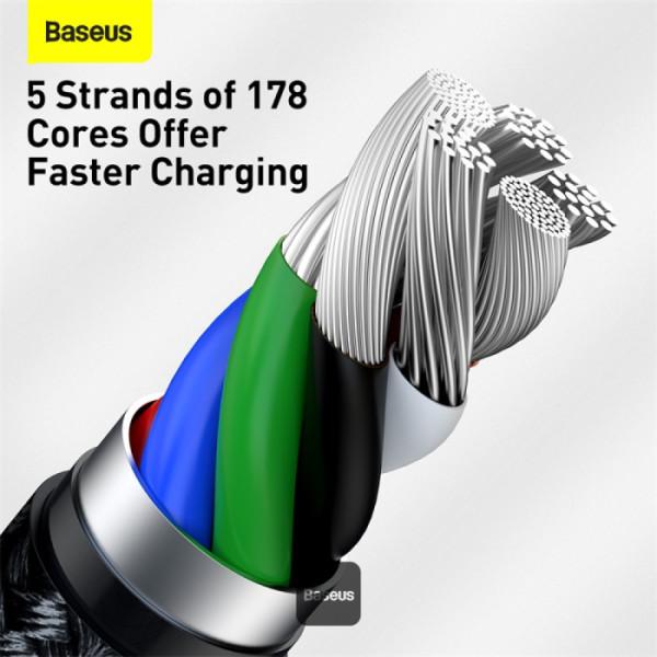 Baseus dátový kábel Cafule USB-C na Lightning 0, 25 PD 20W čierny 