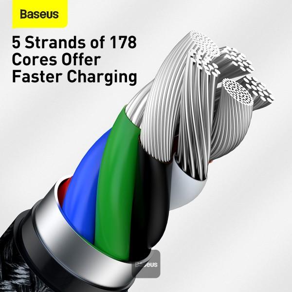 Baseus dátový kábel Cafule USB-C/ Lightning 1m PD 20W čierny 