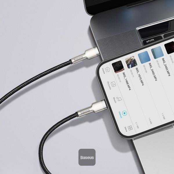 Baseus dátový kábel Cafule USB-C/ Lightning 1m PD 20W čierny 