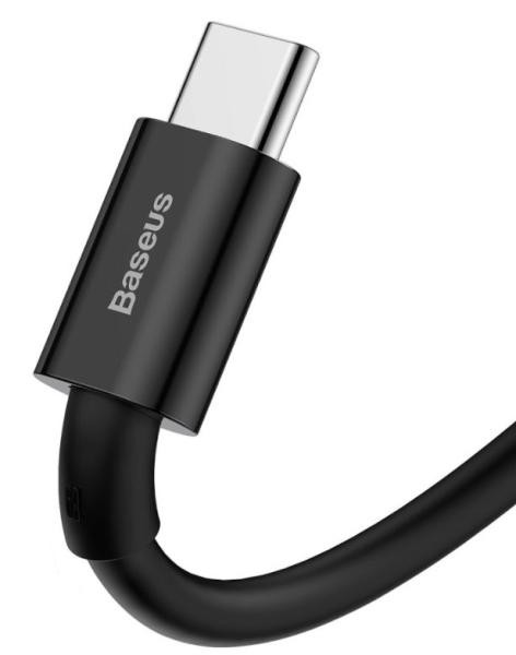 Baseus dátový kábel Superior USB-C 1m 6A 66W čierny 