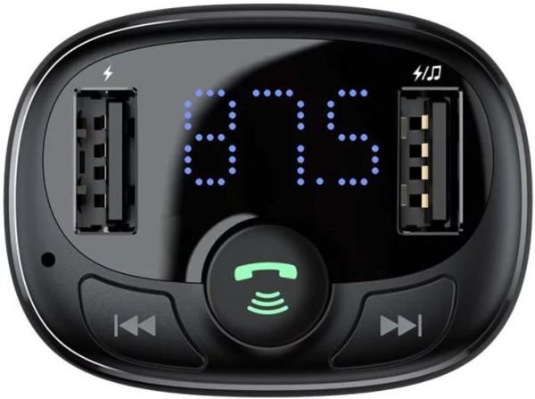 Baseus bluetooth MP3 FM Transmiter s nabíjaním 2xUSB 3.4A čierny 