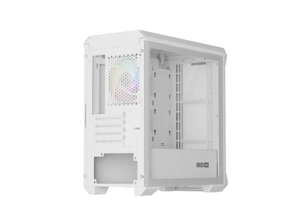 Počítačová skriňa Genesis IRID 503 ARGB LITE/ Mini Tower/ Transpar./ Biela 