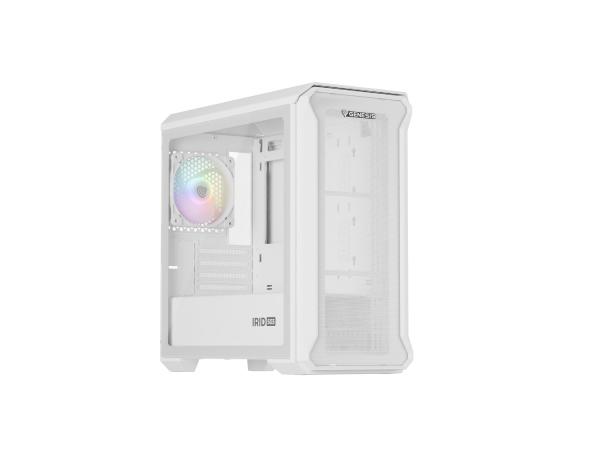 Počítačová skriňa Genesis IRID 503 ARGB LITE/ Mini Tower/ Transpar./ Biela 