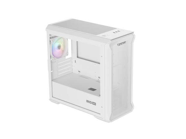 Počítačová skriňa Genesis IRID 503 ARGB LITE/ Mini Tower/ Transpar./ Biela 