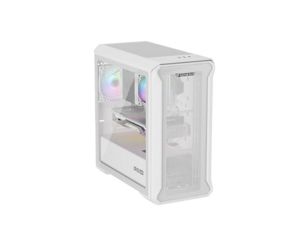 Počítačová skriňa Genesis IRID 503 ARGB LITE/ Mini Tower/ Transpar./ Biela 