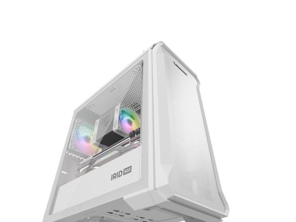 Počítačová skriňa Genesis IRID 503 ARGB LITE/ Mini Tower/ Transpar./ Biela 