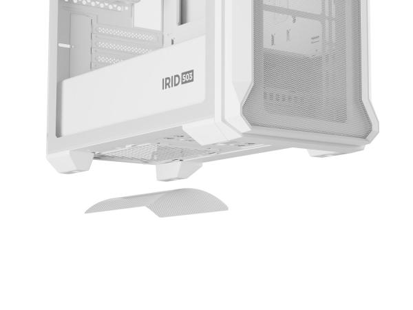 Počítačová skriňa Genesis IRID 503 ARGB LITE/ Mini Tower/ Transpar./ Biela 