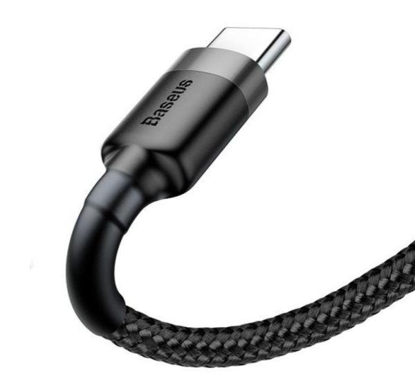 Baseus dátový kábel Cafule USB-C 3m 2A šedo-čierny 