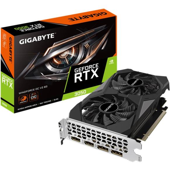 GIGABYTE GeForce RTX 3050 WINDFORCE V2/ OC/ 6GB/ GDDR6 