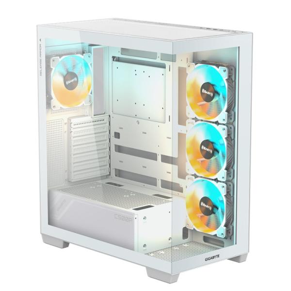 GIGABYTE C500 PANORAMIC STEALTH ICE/ Midi Tower/ Transpar./ Biela 